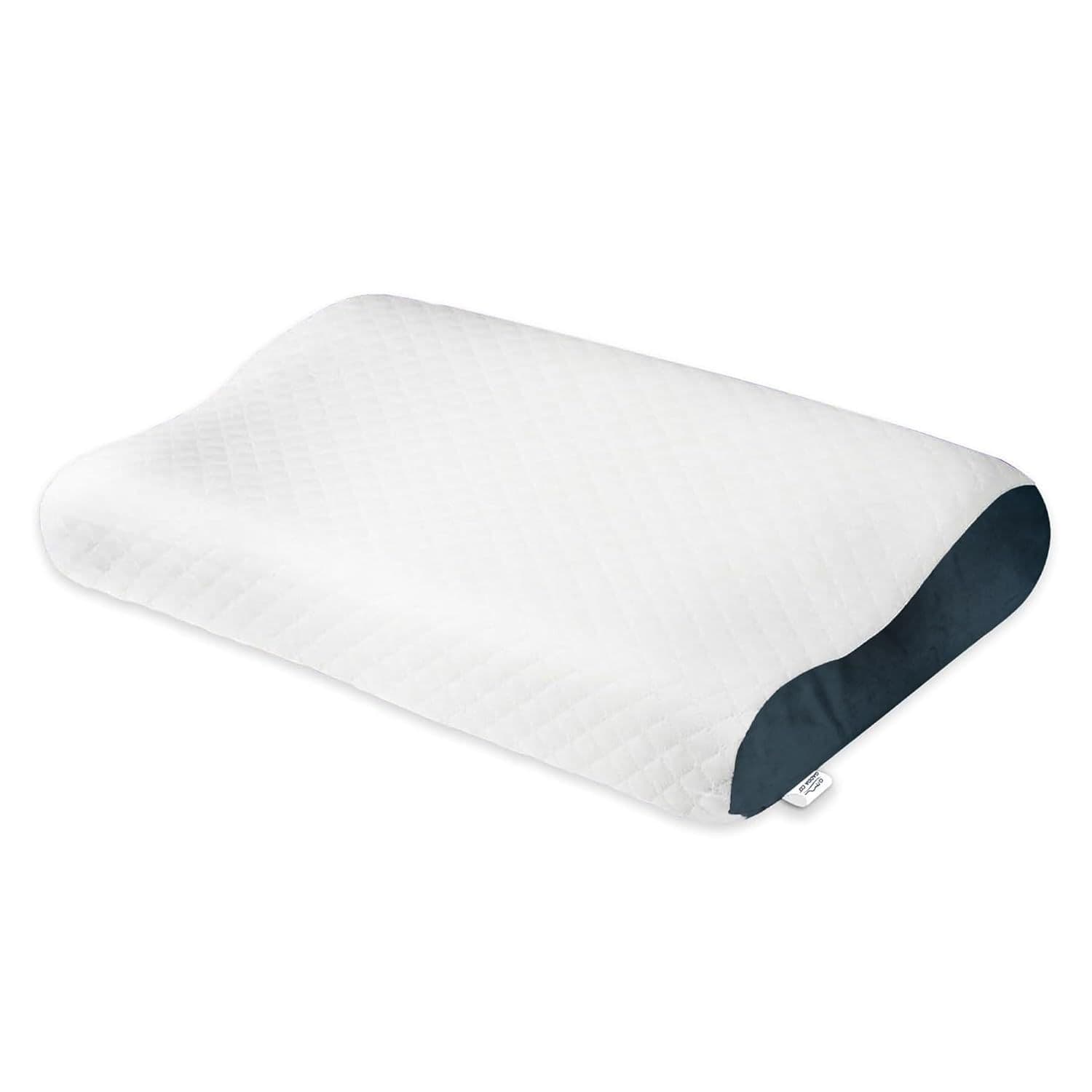 Memory Foam Cervical Orthopedic Contour White Grey Colour Pillow