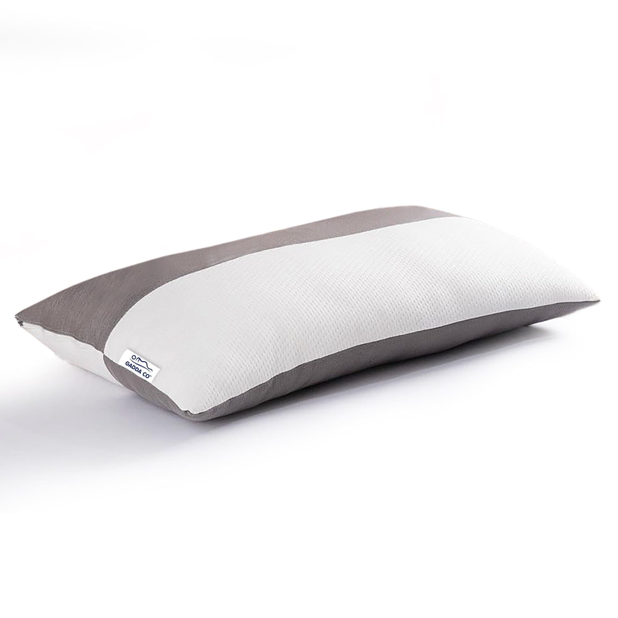 Hollow Sleeping Fiber White Grey Colour Pillow with Zip